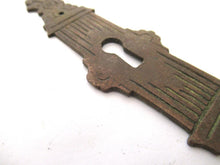 Antique brass keyhole cover Ornamental escutcheon Cabinet Hardware Furniture applique.
