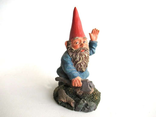 UpperDutch:Gnomes,Classic Gnomes 'Peter' Gnome figurine after a design by Rien Poortvliet, Gnome with Axe