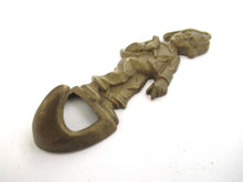 Vintage Brass Towel hook, Kitchen hook.