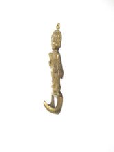 Vintage Brass Towel hook, Kitchen hook.