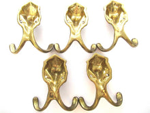 1 (ONE) Lion Head Coat hook Wall hook Solid Brass. Decorative animal storage solution, coat hanger.