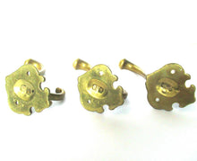 Set of 3 Solid Brass Ornate Wall hook, Coat hook.