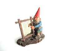 UpperDutch:Gnomes,Classic Gnomes 'Cornelius' Gnome figurine after a design by Rien Poortvliet, Gnome playing Harp