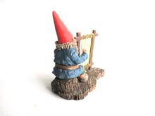 UpperDutch:Gnomes,Classic Gnomes 'Cornelius' Gnome figurine after a design by Rien Poortvliet, Gnome playing Harp