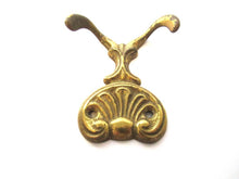 1 (ONE) Brass Towel hook, Kitchen hook, Solid brass coat hook.