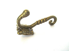 Brass Ornate Wall hook, Coat hook. Coat rack supply, storage solutions.