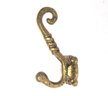 Brass Ornate Wall hook, Coat hook. Coat rack supply, storage solutions.