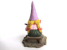 UpperDutch:Gnomes,New born, Breastfeeding Gnome figurine, Rien Poortvliet 'Catherine with baby's '. Twin gift
