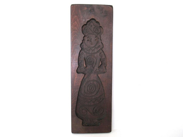 Wooden cookie mold. Wooden Dutch Folk Art Cookie Mold. speculaas plank, speculoos.