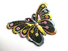 UpperDutch:Sewing Supplies,1930s butterfly applique, Vintage embroidered applique. Antique applique, crazy quilt.