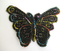 UpperDutch:Sewing Supplies,1930s butterfly applique, Vintage embroidered applique. Antique applique, crazy quilt.