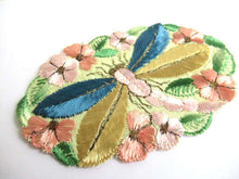 UpperDutch:Sewing Supplies,Applique, 1930s vintage embroidered dragonfly applique. Sewing supply. Applique, Crazy quilt.