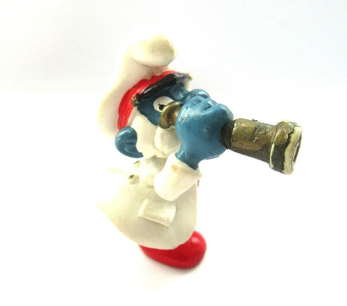 Papa Smurf Captain, Schleich, Peyo, Pvc figurine.