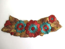 UpperDutch:Sewing Supplies,Trim Applique, 1930s floral embroidered applique. Sewing supply.