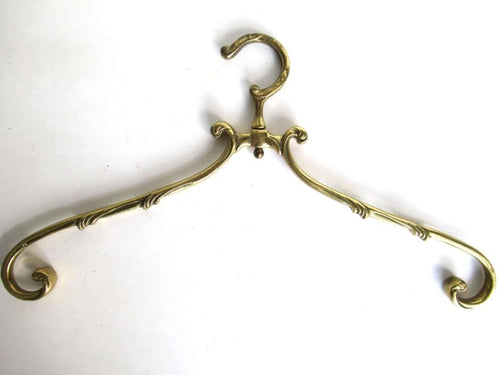UpperDutch:Bride Hanger,1 (one) Brass Clothes Hanger, Clothes Hangers, Antique French Coat hanger, Wedding dress, Swivel.