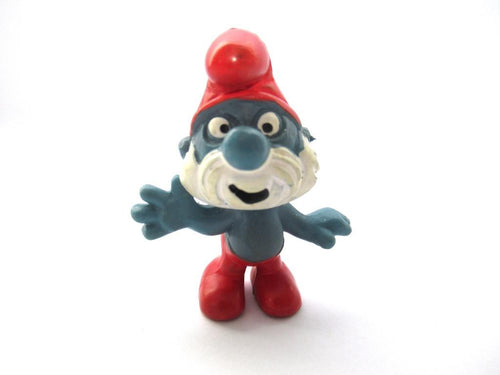 Papa smurf, Schleich, Peyo, Pvc figurine.