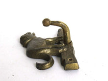 UpperDutch:Hooks and Hardware,Antique Dog, Solid Brass Wall hook Coat hook, Kitchen hook, Towel hook.