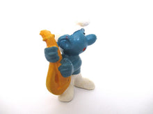 Lute Smurf, Musical smurf, the smurfs, Schleich, Peyo, Pvc figurine.