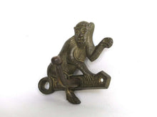 UpperDutch:Hooks and Hardware,Antique Monkey Hook, Solid Brass Wall hook Coat hook, Kitchen hook, Towel hook.