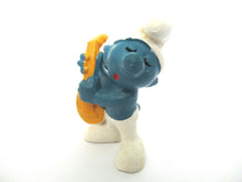 Lute Smurf, Musical smurf, the smurfs, Schleich, Peyo, Pvc figurine.