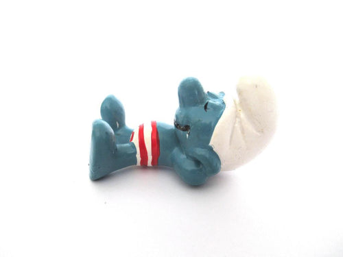 Sunbather Smurf, The smurfs, Schleich, Peyo, Pvc figurine.