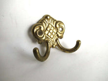 UpperDutch:Hooks and Hardware,Small Wall hook, Antique brass Coat hook, Towel hook, Kitchen hook made in Italy.