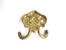 UpperDutch:Hooks and Hardware,Small Wall hook, Antique brass Coat hook, Towel hook, Kitchen hook made in Italy.