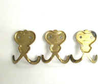 UpperDutch:Hooks and Hardware,Set of 3 Small Wall hooks, Antique Coat hook, Towel hook, Kitchen hook.