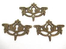 1 (ONE) Antique Keyhole cover, Rams Head, Brass escutcheon, keyhole frame, plate, goat, ram.
