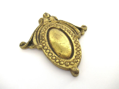 1 (ONE) Brass Escutcheon, Furniture Applique.