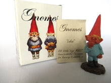 Miniature Gnome figurine, Lukas, Klaus Wickl 1993, Enesco, Rien Poortvliet, Miniature collectible gnomes.