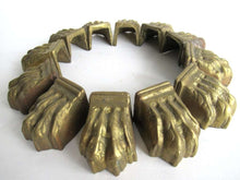 UpperDutch:Hooks and Hardware,1 (ONE) Brass Lion Paw, Solid Brass Claws / Feet, Antique Cabinet Hardware, Foot
