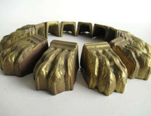 UpperDutch:Hooks and Hardware,1 (ONE) Brass Lion Paw, Solid Brass Claws / Feet, Antique Cabinet Hardware, Foot