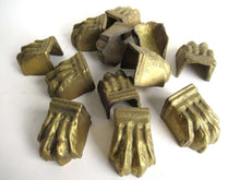UpperDutch:Hooks and Hardware,1 (ONE) Brass Lion Paw, Solid Brass Claws / Feet, Antique Cabinet Hardware, Foot