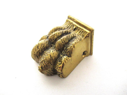 1 (ONE) Brass Lion Paw, Solid Brass Claw or Foot, Antique Cabinet Hardware. Authentic furniture restoration supplies