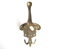 UpperDutch:Hooks and Hardware,1 (ONE) Antique Coat hook, Wall hook, Solid Brass Ornate Victorian style hook, made in Italy.