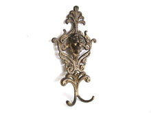 UpperDutch:Hooks and Hardware,Set of 3 Lion Coat Hooks, Vintage Antique Lion Head Coat Hook, Victorian style.