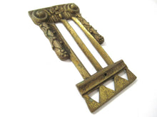 1 (ONE) Antique Brass Furniture Applique. Empire embellishment. Authentic hardware, restoration supply.
