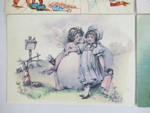 UpperDutch:Postcards,Vintage Postcards Seventies, Set of 6 Used Retro Cards 1970s.