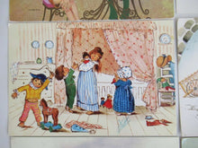 UpperDutch:Postcards,Vintage Postcards Seventies, Set of 6 Used Retro Cards 1970s.