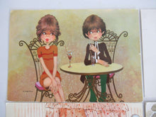 UpperDutch:Postcards,Vintage Postcards Seventies, Set of 6 Used Retro Cards 1970s.