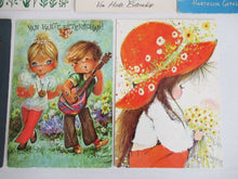 UpperDutch:Postcards,Retro Postcards Seventies, Set of 11 Used Vintage Cards 1970s.
