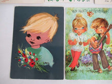 UpperDutch:Postcards,Retro Postcards Seventies, Set of 11 Used Vintage Cards 1970s.