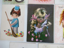 UpperDutch:Postcards,Vintage Postcards Seventies, Set of 11 Used Retro Cards 1970s.