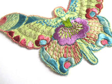 UpperDutch:Sewing Supplies,Antique Fairy Applique, butterfly applique, 1930s embroidered applique. Vintage sewing supply, crazy quilt, antique.