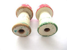 Set of 2 Wooden Mushroom Knitting Dolls, Knitting Nancy, French Knitting, Bobbin Doll, Mushroom.