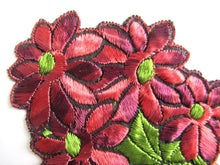 UpperDutch:Sewing Supplies,Flower applique, 1930s vintage embroidered applique. Vintage floral sewing supply.