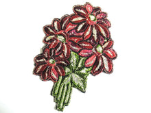 UpperDutch:Sewing Supplies,Flower applique, 1930s vintage embroidered applique. Vintage floral sewing supply.