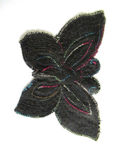 UpperDutch:Sewing Supplies,Applique, 1930s vintage embroidered butterfly applique. Sewing supply. Applique, Crazy quilt