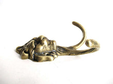 UpperDutch:Hooks and Hardware,Lion Head Coat hook Wall hook Solid Brass. Decorative animal storage solution, coat hanger.